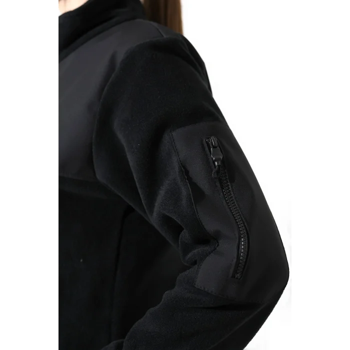 Soft Shell Robalı Unisex Polar Mont - Siyah