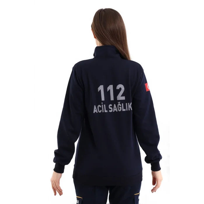 ( OUTLET ) 112 Balıkçı Yaka Sweat - Lacivert