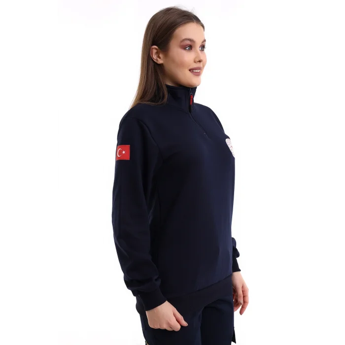 ( OUTLET ) 112 Balıkçı Yaka Sweat - Lacivert