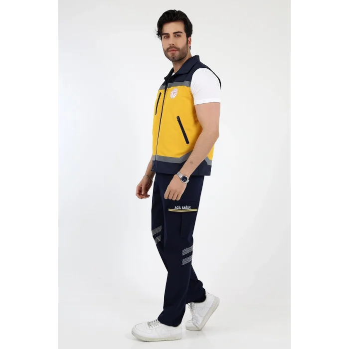Acil Sağlık Unisex Yazlık Yelek - Sarı