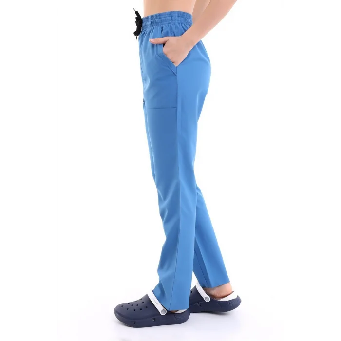 Alpaka Unisex Pantolon Bel Lastikli - 36 Saü Mavi