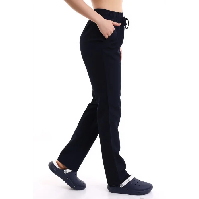 Alpaka Unisex Pantolon Bel Lastikli - Lacivert