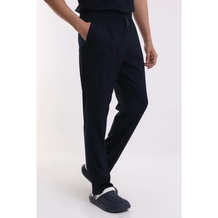 Alpaka Unisex Pantolon Bel Lastikli - Lacivert