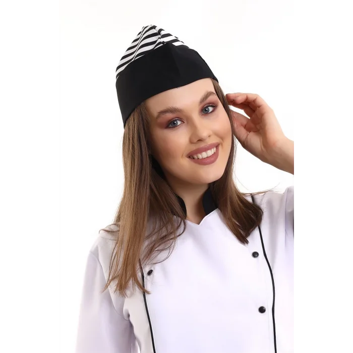 Aşçı Kayık Kep - 903 P/V Siyah Çizgili