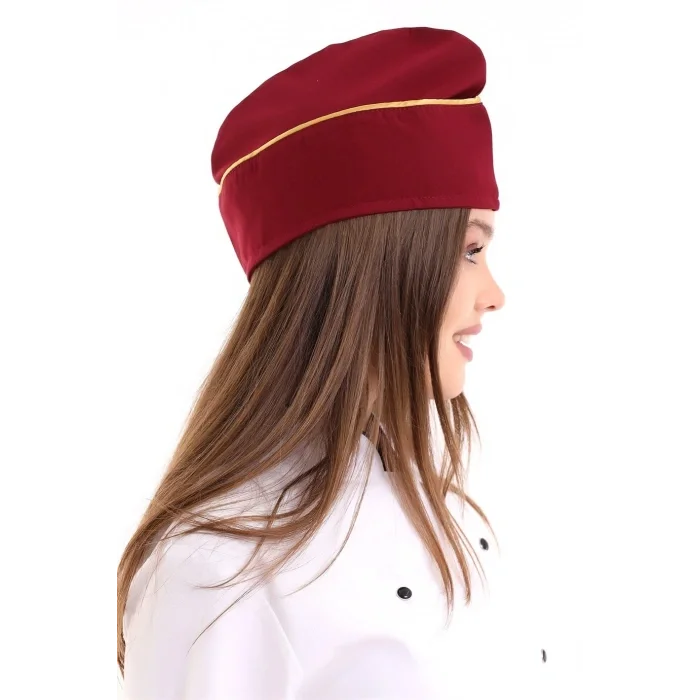 Aşçı Kayık Kep - Bordo Sarı Biye