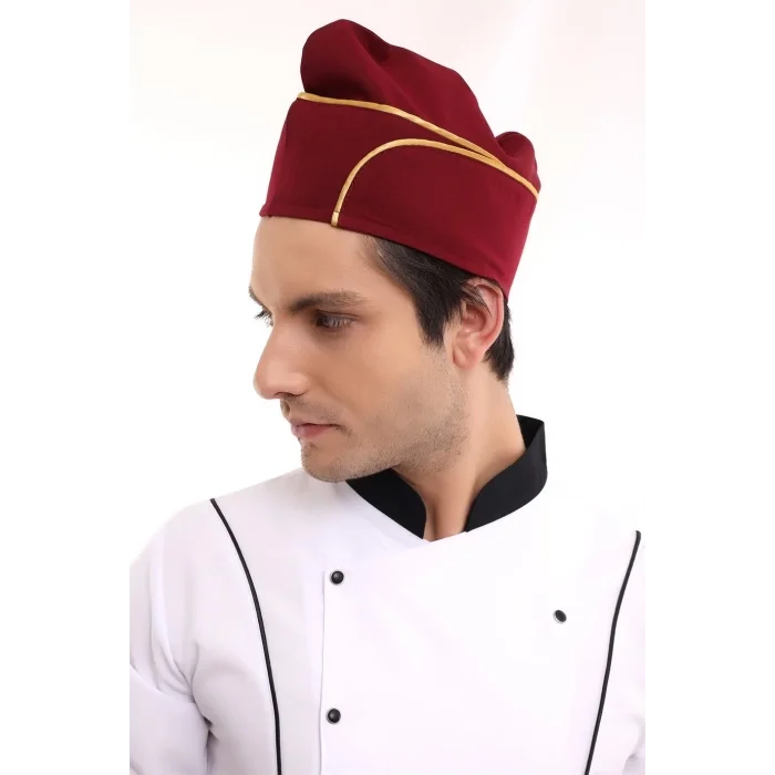 Aşçı Kayık Kep - Bordo Sarı Biye