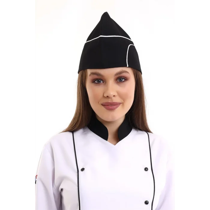 Aşçı Kayık Kep - Siyah Beyaz Biye