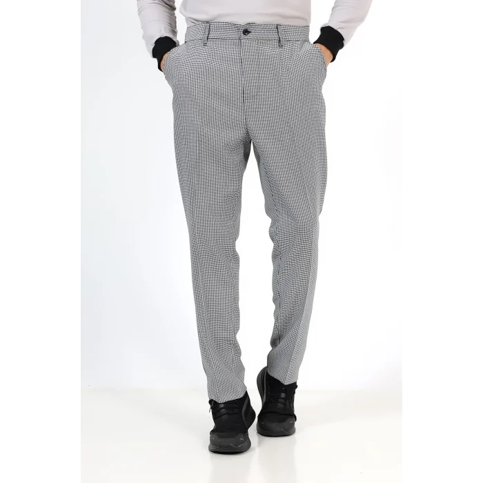 Aşçı Pantolon - 209 Kaz Ayağı Siyah-Beyaz