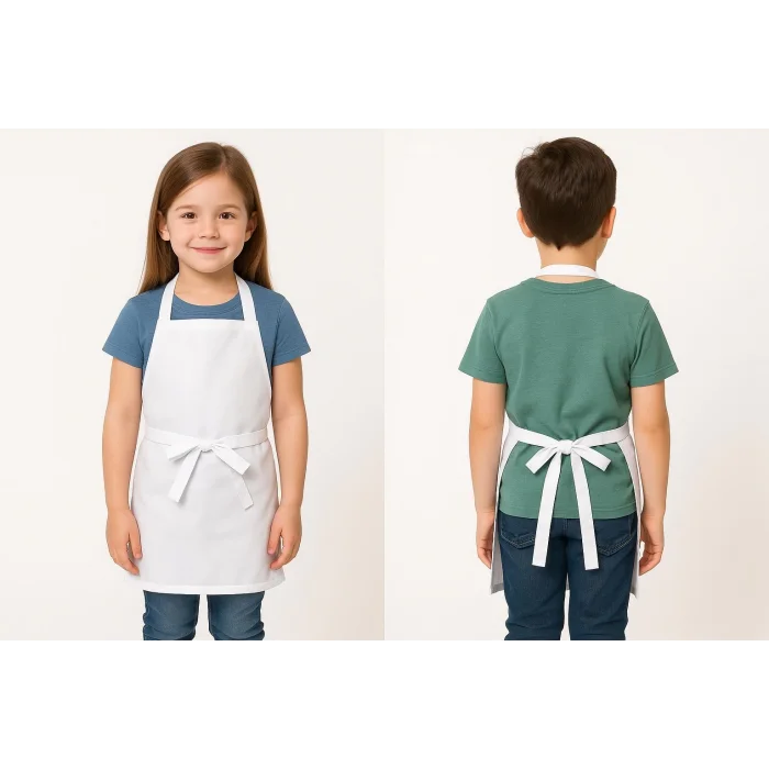Askılı Çocuk Önlüğü 1 No - 171 Beyaz