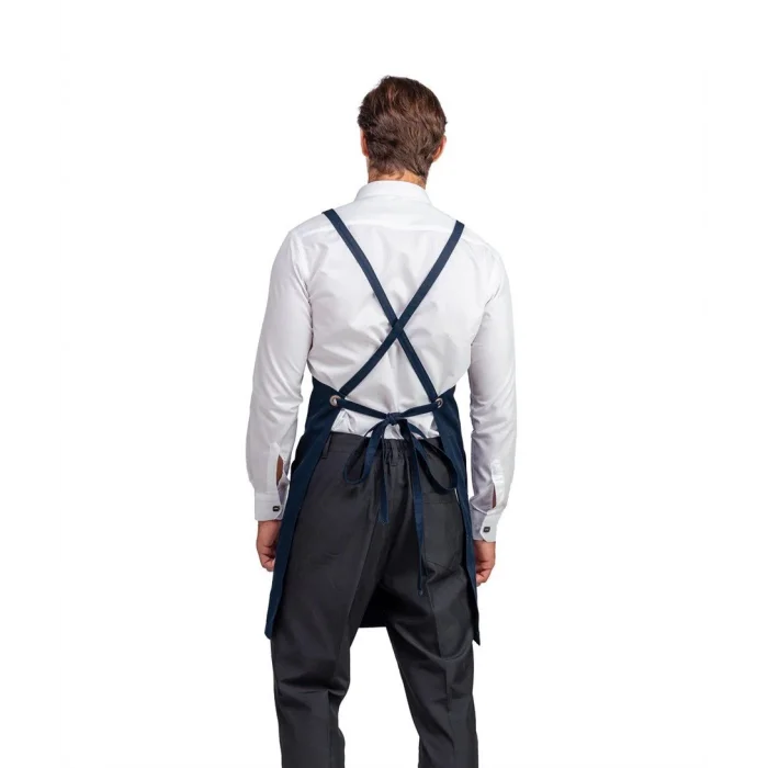 Barista Askılı Önlük Tek Cepli - Lacivert