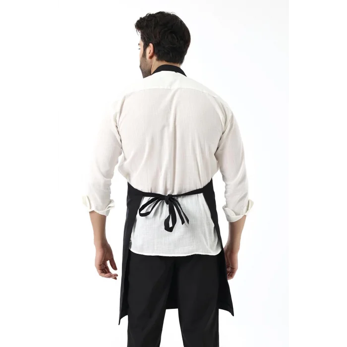 Barista Boyundan Askılı Önlük Tek Cepli - Siyah