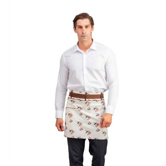 Bel Önlük Kemerli Kahve