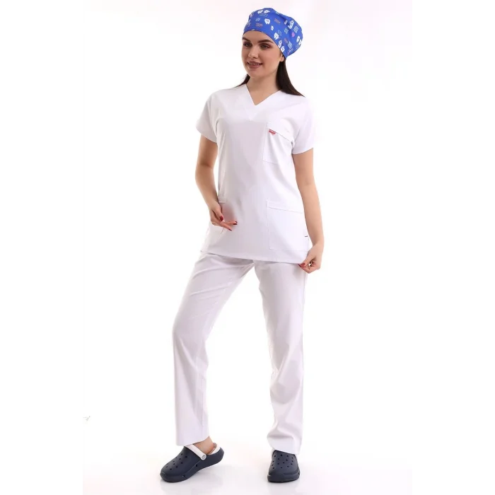 Bflex Unisex Likralı Yarasa Kol Takım - 6401 Beyaz