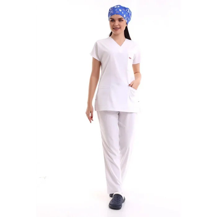 Bflex Unisex Likralı Yarasa Kol Takım - 6401 Beyaz