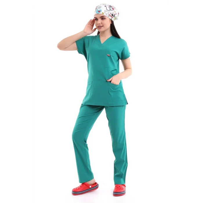 Bflex Unisex Likralı Yarasa Kol Takım - 6404 Ameliyathane Yeşili