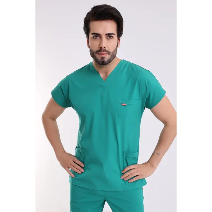 Bflex Unisex Likralı Yarasa Kol Takım - 6404 Ameliyathane Yeşili