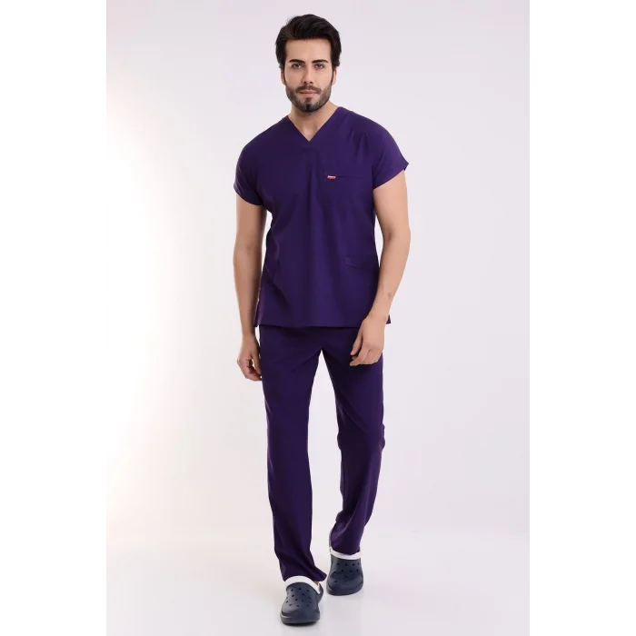 Bflex Unisex Likralı Yarasa Kol Takım - 6405 Koyu Mor Soft