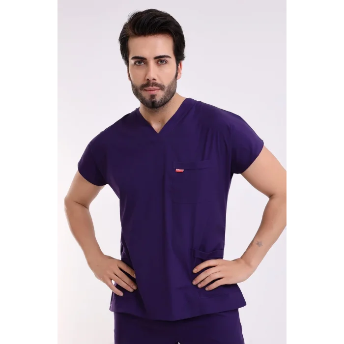 Bflex Unisex Likralı Yarasa Kol Takım - 6405 Koyu Mor Soft