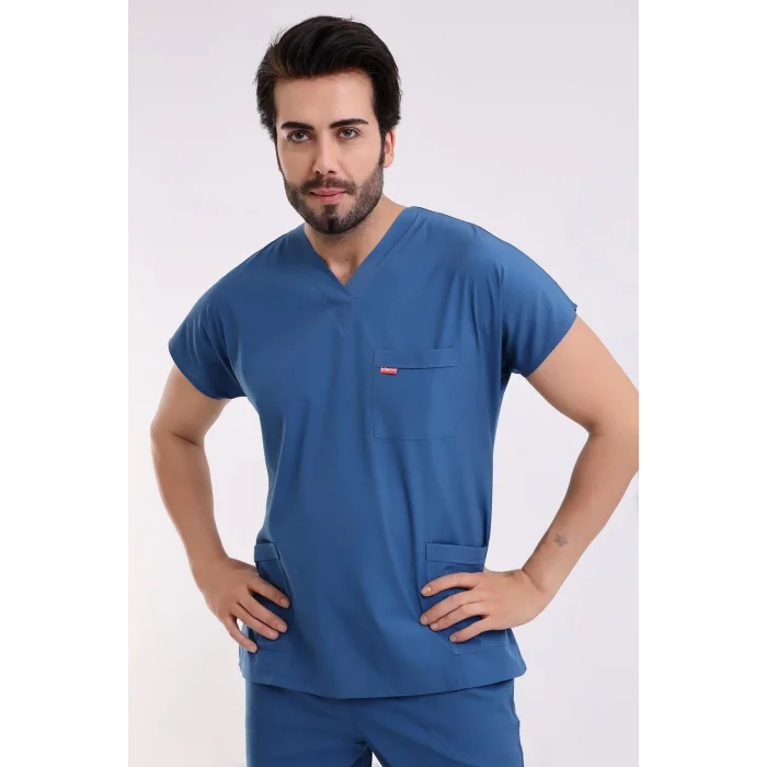 Bflex Unisex Likralı Yarasa Kol Takım - 6408 Petrol Mavi