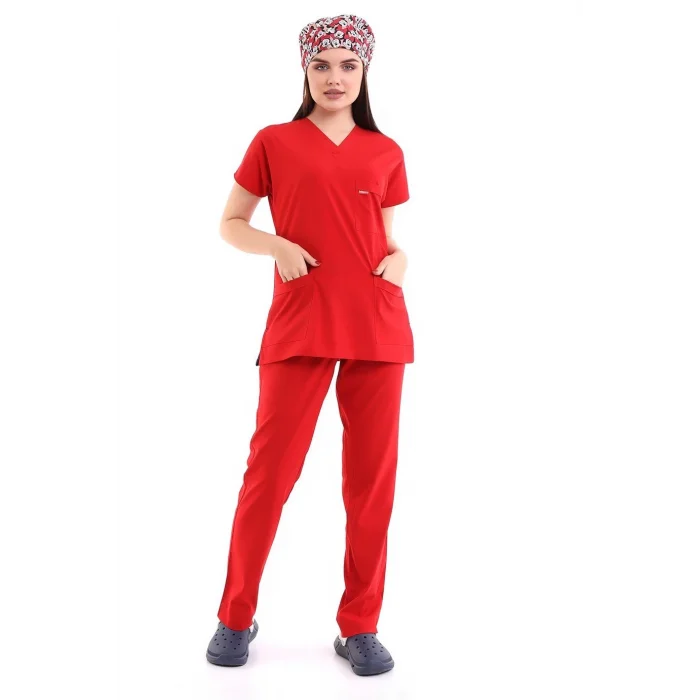 Bflex Unisex Likralı Yarasa Kol Takım - 6414 Kırmızı