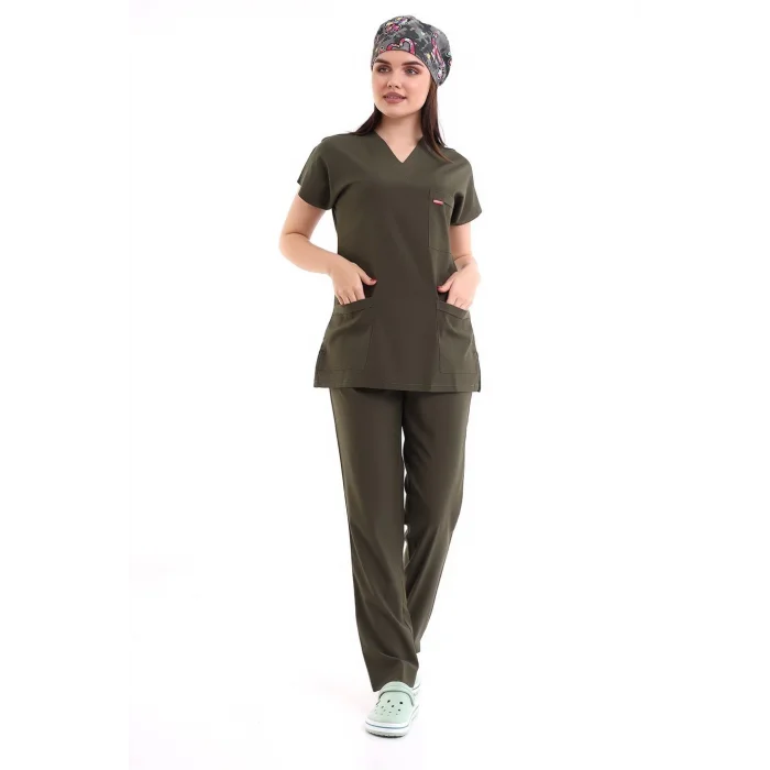 Bflex Unisex Likralı Yarasa Kol Takım - 6427 Haki Yeşili