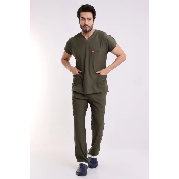 Bflex Unisex Likralı Yarasa Kol Takım - 6427 Haki Yeşili