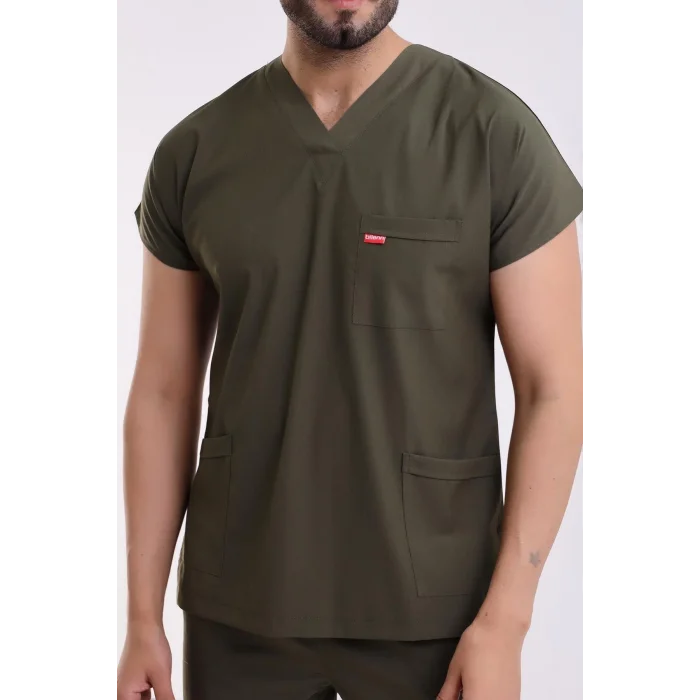 Bflex Unisex Likralı Yarasa Kol Takım - 6427 Haki Yeşili