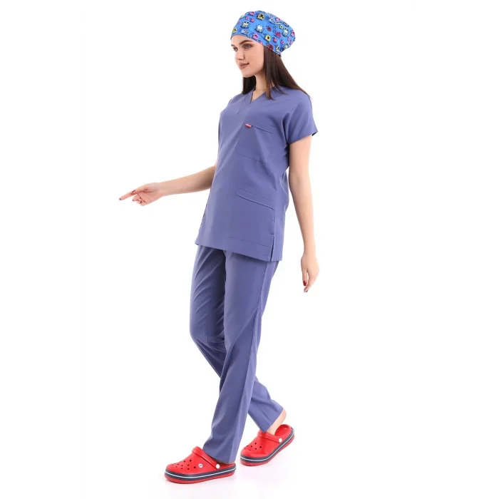 Bflex Unisex Likralı Yarasa Kol Takım - 6432 İndigo Mavi