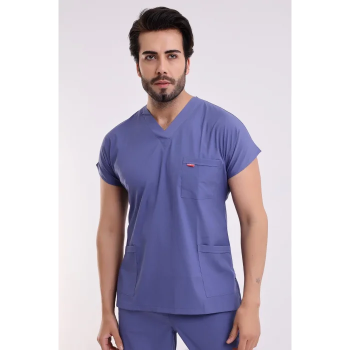 Bflex Unisex Likralı Yarasa Kol Takım - 6432 İndigo Mavi