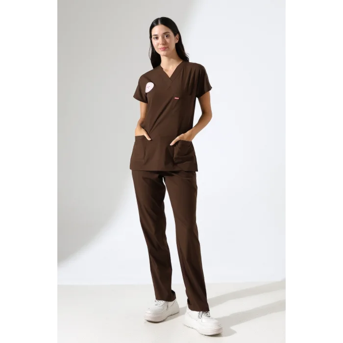 Bflex Unisex Likralı Yarasa Kol Takım - 6436 Kahve