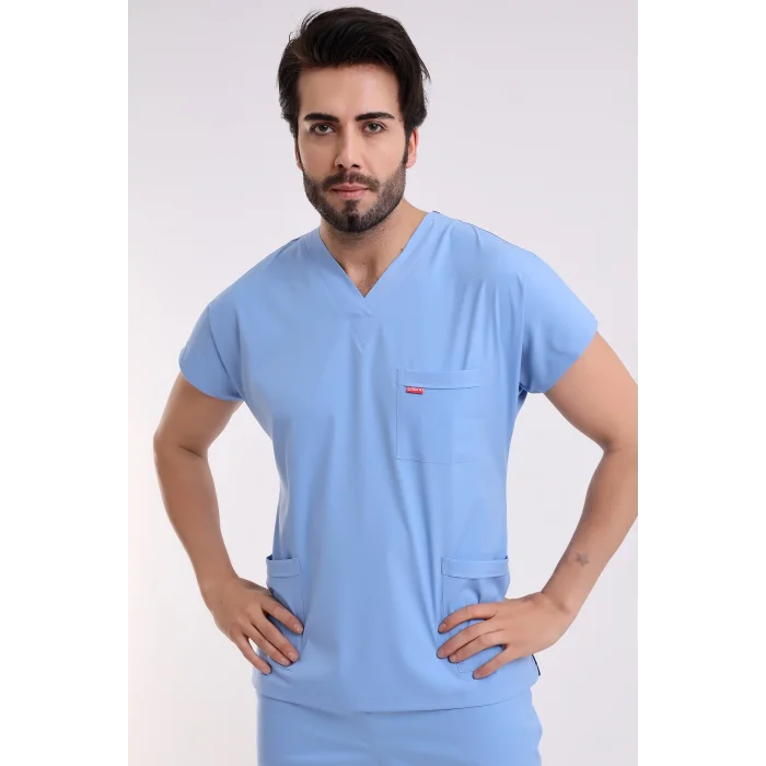BFLEX UNİSEX LİKRALI YARASA KOL TAKIM ALASKAN BLUE DOKTOR HEKİM