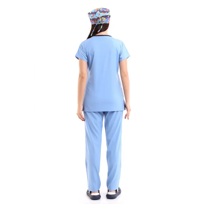 BFLEX UNİSEX LİKRALI YARASA KOL TAKIM ALASKAN BLUE DOKTOR HEKİM