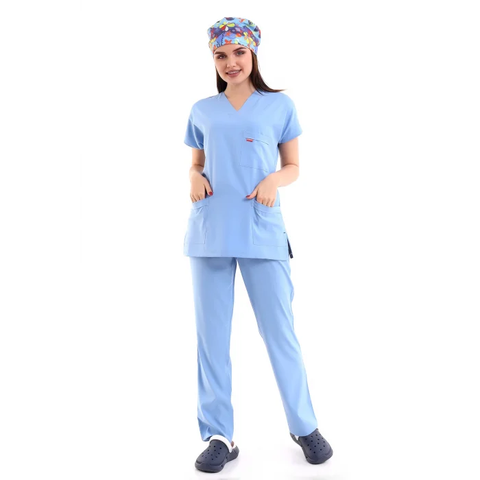 BFLEX UNİSEX LİKRALI YARASA KOL TAKIM ALASKAN BLUE DOKTOR HEKİM