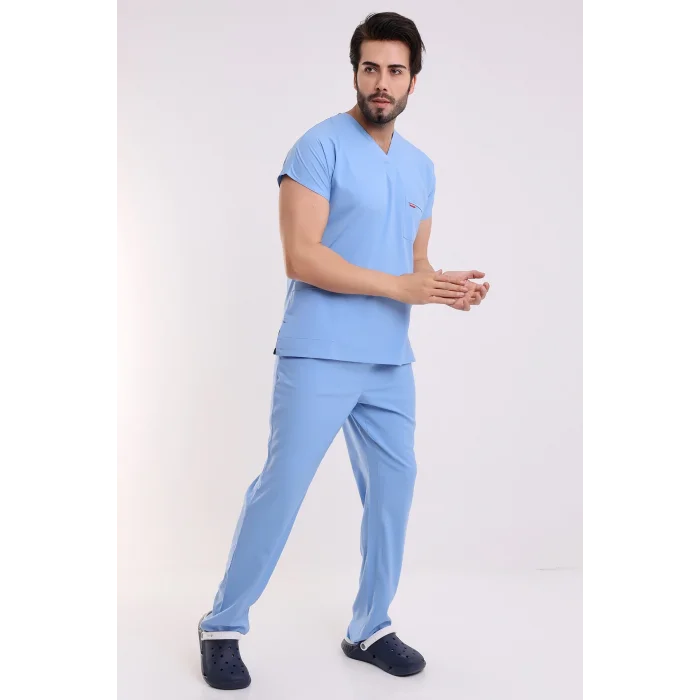 BFLEX UNİSEX LİKRALI YARASA KOL TAKIM ALASKAN BLUE DOKTOR HEKİM