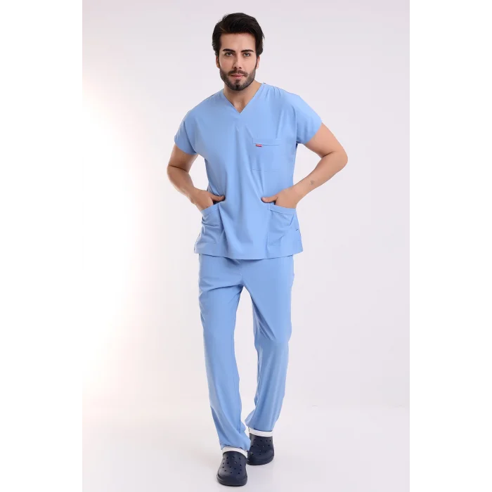 BFLEX UNİSEX LİKRALI YARASA KOL TAKIM ALASKAN BLUE DOKTOR HEKİM