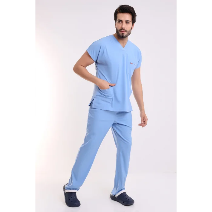 BFLEX UNİSEX LİKRALI YARASA KOL TAKIM ALASKAN BLUE DOKTOR HEKİM