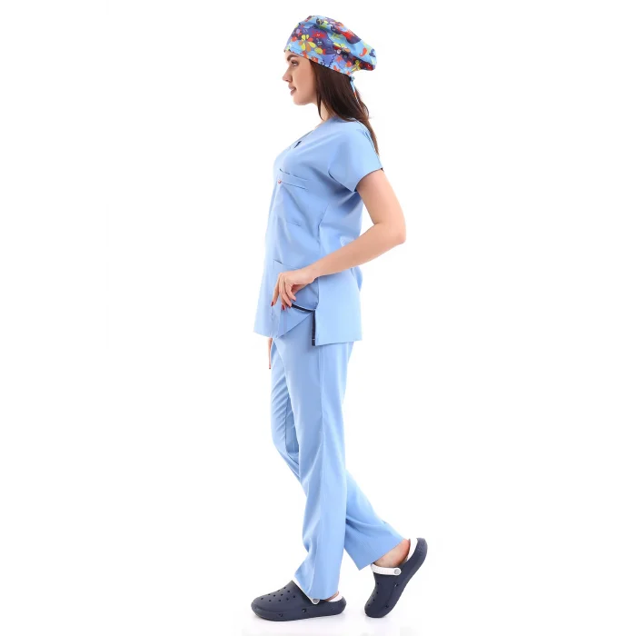 BFLEX UNİSEX LİKRALI YARASA KOL TAKIM ALASKAN BLUE DOKTOR HEKİM