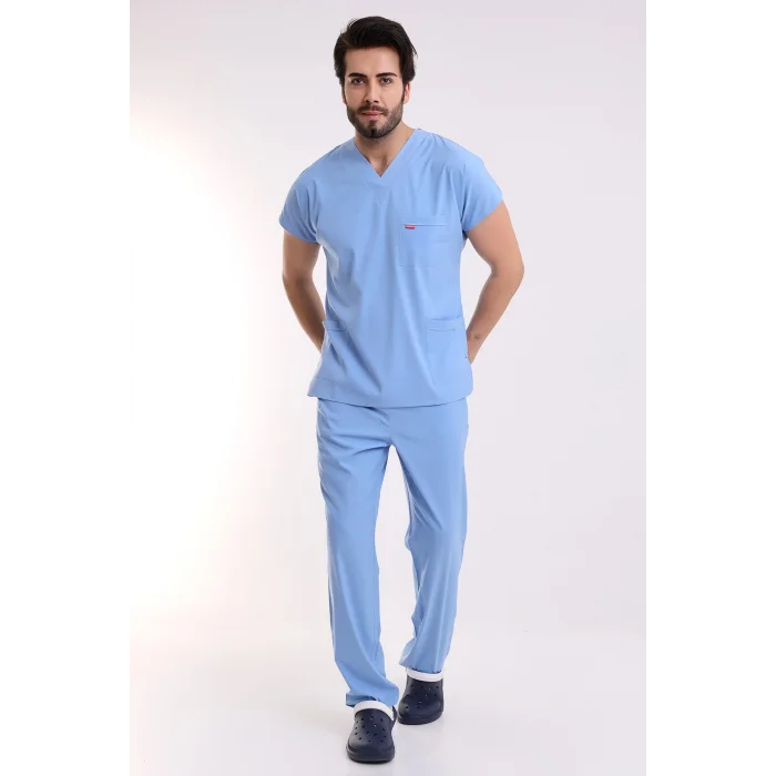 BFLEX UNİSEX LİKRALI YARASA KOL TAKIM ALASKAN BLUE DOKTOR HEKİM