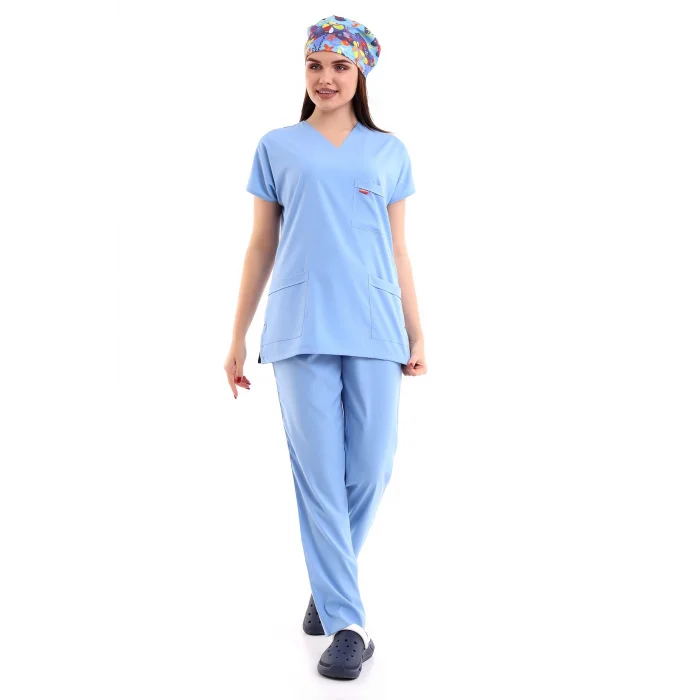 BFLEX UNİSEX LİKRALI YARASA KOL TAKIM ALASKAN BLUE DOKTOR HEKİM