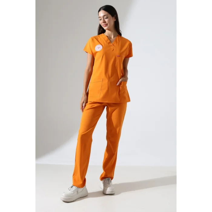BFLEX UNİSEX LİKRALI YARASA KOL TAKIM ORANGE OCHRE KLİNİK DESTEK