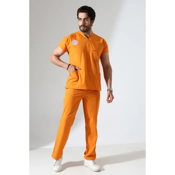 BFLEX UNİSEX LİKRALI YARASA KOL TAKIM ORANGE OCHRE KLİNİK DESTEK