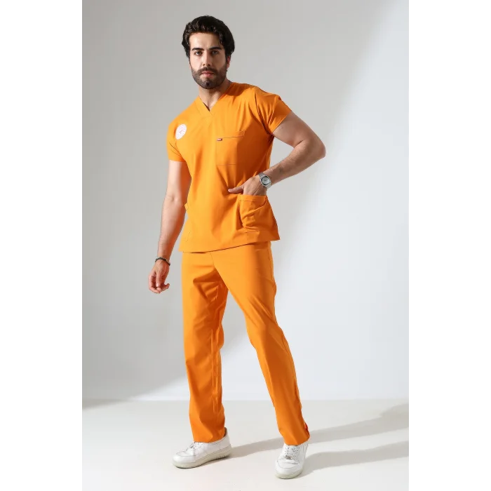 BFLEX UNİSEX LİKRALI YARASA KOL TAKIM ORANGE OCHRE KLİNİK DESTEK