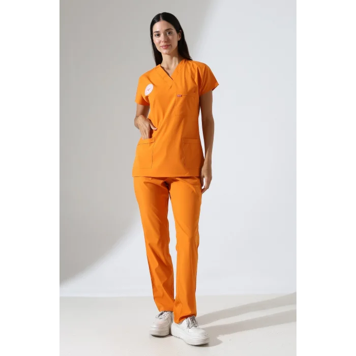 BFLEX UNİSEX LİKRALI YARASA KOL TAKIM ORANGE OCHRE KLİNİK DESTEK