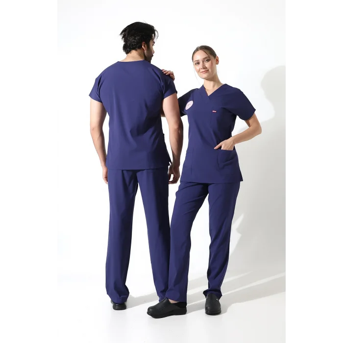 BFLEX UNİSEX LİKRALI YARASA KOL TAKIM PATROİT BLUE HEMŞİRE