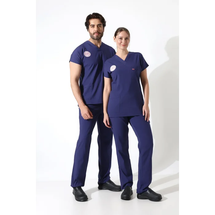 BFLEX UNİSEX LİKRALI YARASA KOL TAKIM PATROİT BLUE HEMŞİRE