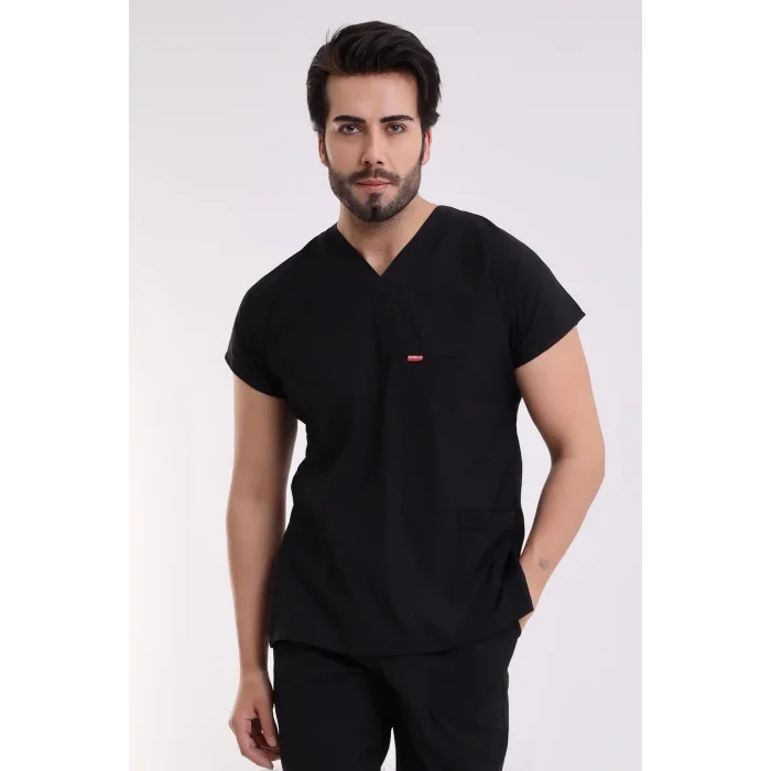 Bflex Unisex Likralı Yarasa Kol Tek Üst  - 6403 Siyah