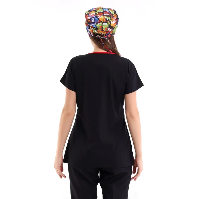 Bflex Unisex Likralı Yarasa Kol Tek Üst  - 6403 Siyah