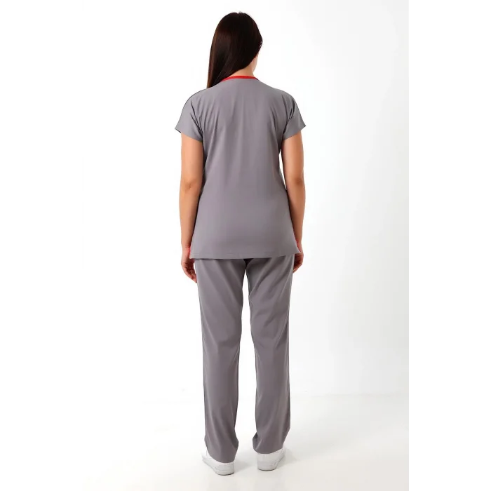 Bflex Unisex Likralı Yarasa Kol Tek Üst - 6406 Gri