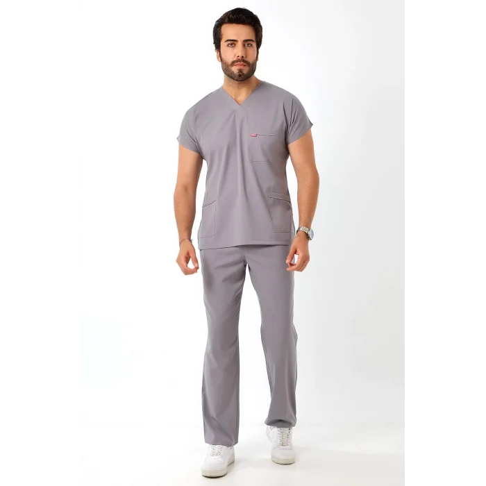 Bflex Unisex Likralı Yarasa Kol Tek Üst - 6406 Gri