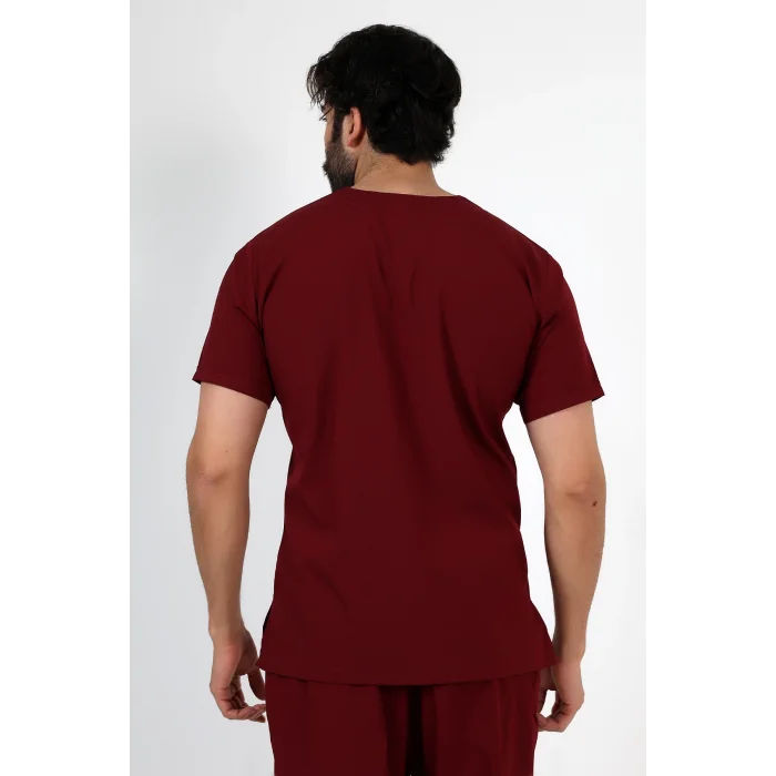 Bflex Unisex Likralı Yarasa Kol Tek Üst - 6407 Bordo Soft